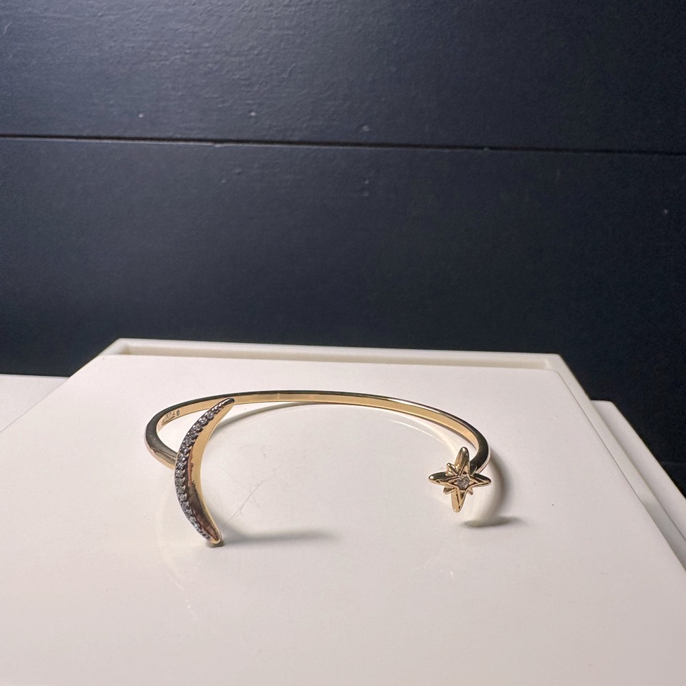 Gold Star and Crescent Bracelet